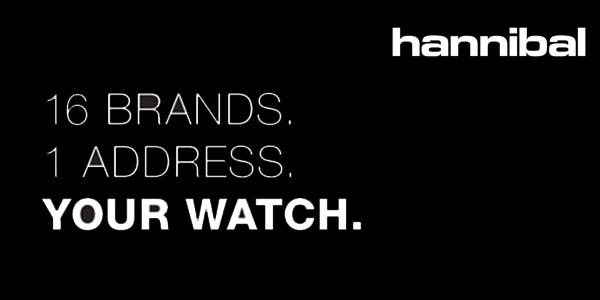 Inserat hannibal Uhren mit Slogan 16 Brands. 1 Address. Your Watch.