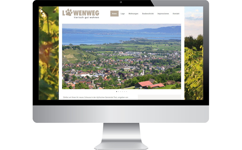 Website Löwenweg Thal