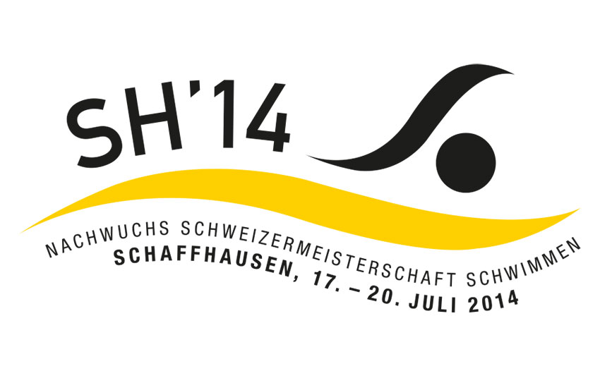 Logo Schwimmclub Schaffhausen 2014 Nachwuchs Schweizermeisterschaft Schwimmen Schaffhausen 17 bis 20 Juli 2014